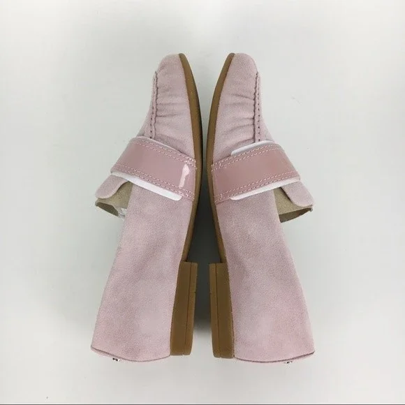 UGG Womens Size 5 Charlotte‎ Pink Suede Leather Moc Toe Slip On Loafers Shoes - Picture 6 of 8